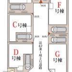 ■間取図■　F号棟 土地面積：77.42㎡、建物面積：94.81㎡