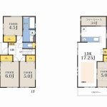 ■間取図■　F号棟 土地面積：77.42㎡、建物面積：94.81㎡