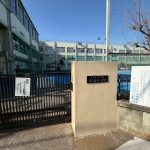 尾久八幡中学校まで1100ｍ