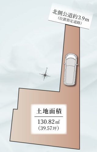 画像：■区画図■　敷地面積にゆとりがあり、理想を詰め込んだ間取りが可能！