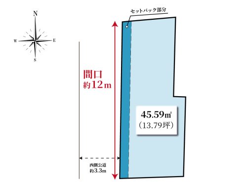 画像：■区画図■　土地価格3780万円、土地面積45.59m2