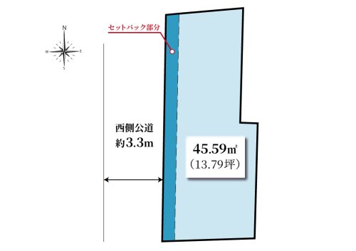 画像：■区画図■　土地価格3780万円、土地面積45.59m2